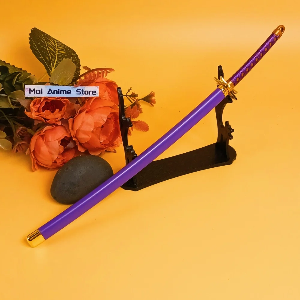 10 pouces Anime eau de javel Katana Kurosaki Ichigo fausse épée Aizen métal Ninja couteau taille réelle Katana samouraï lame non tranchante jouet cadeau