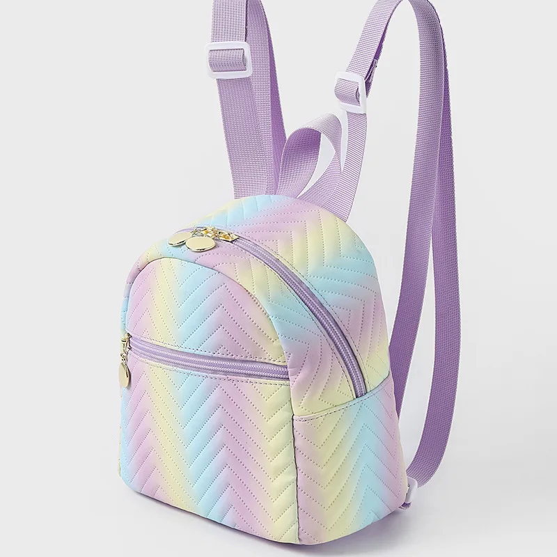 Mini Ombre Chevron Quilted Classic Backpack