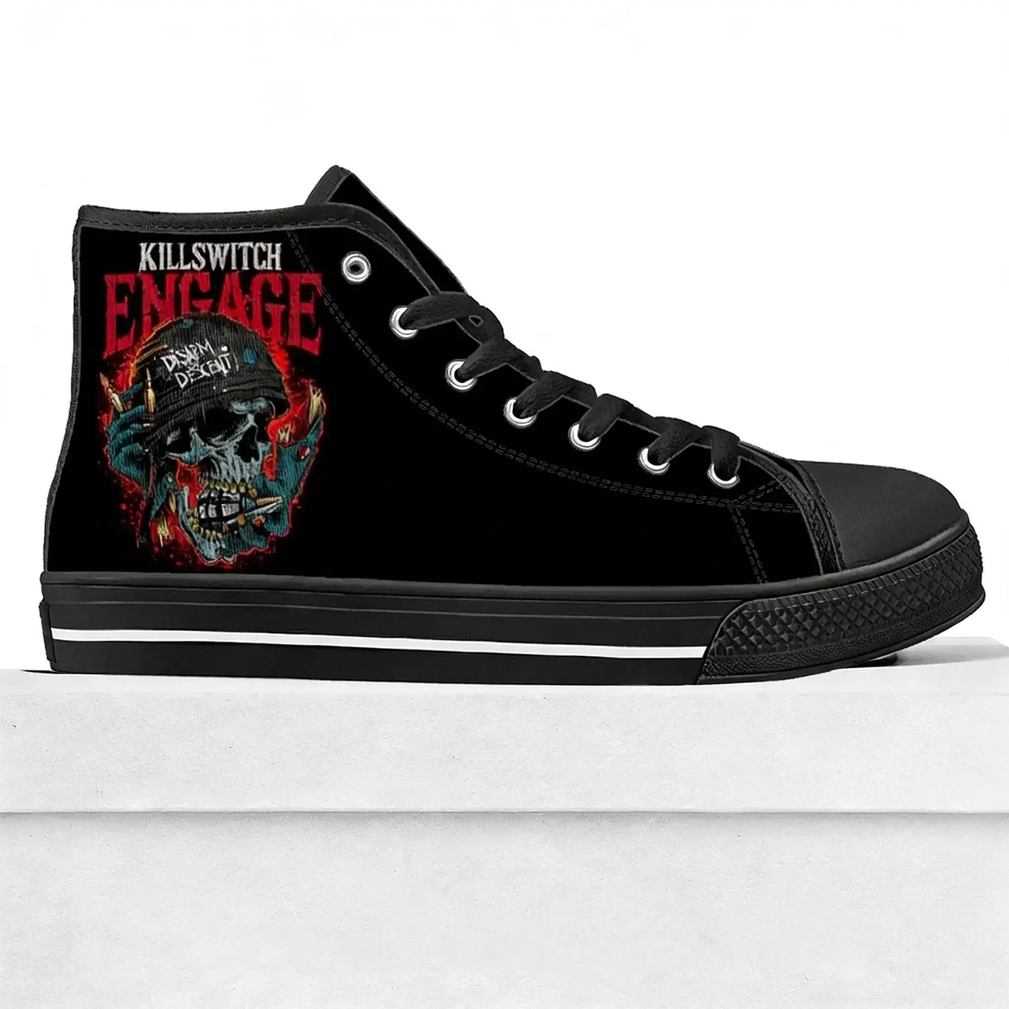 Killswitch Engage Top High Quality Sneakers Mens Womens Teenager Canvas Sneaker Casual Custom Made Shoes Customize DIY Shoe