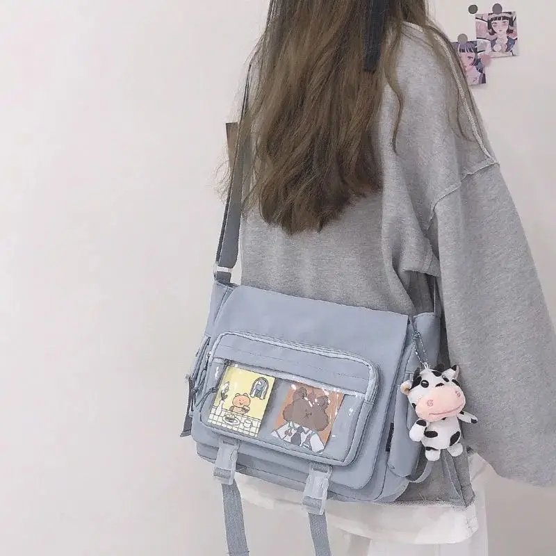 Borsa da donna Messenger stile coreano zaino femminile College grande capacità Versatile spalla studente scuola postino Tote Bags