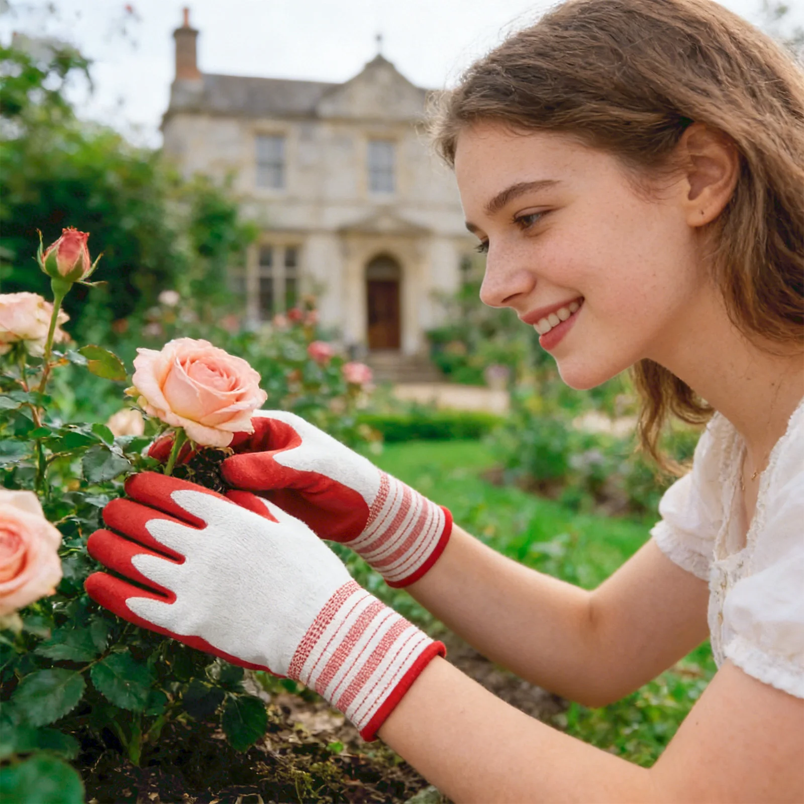 Gardening Gloves for Women Men Ladies Breathable Rubber Coated for Yard Garden Outdoor Indoor Protective Work with Grip view 5