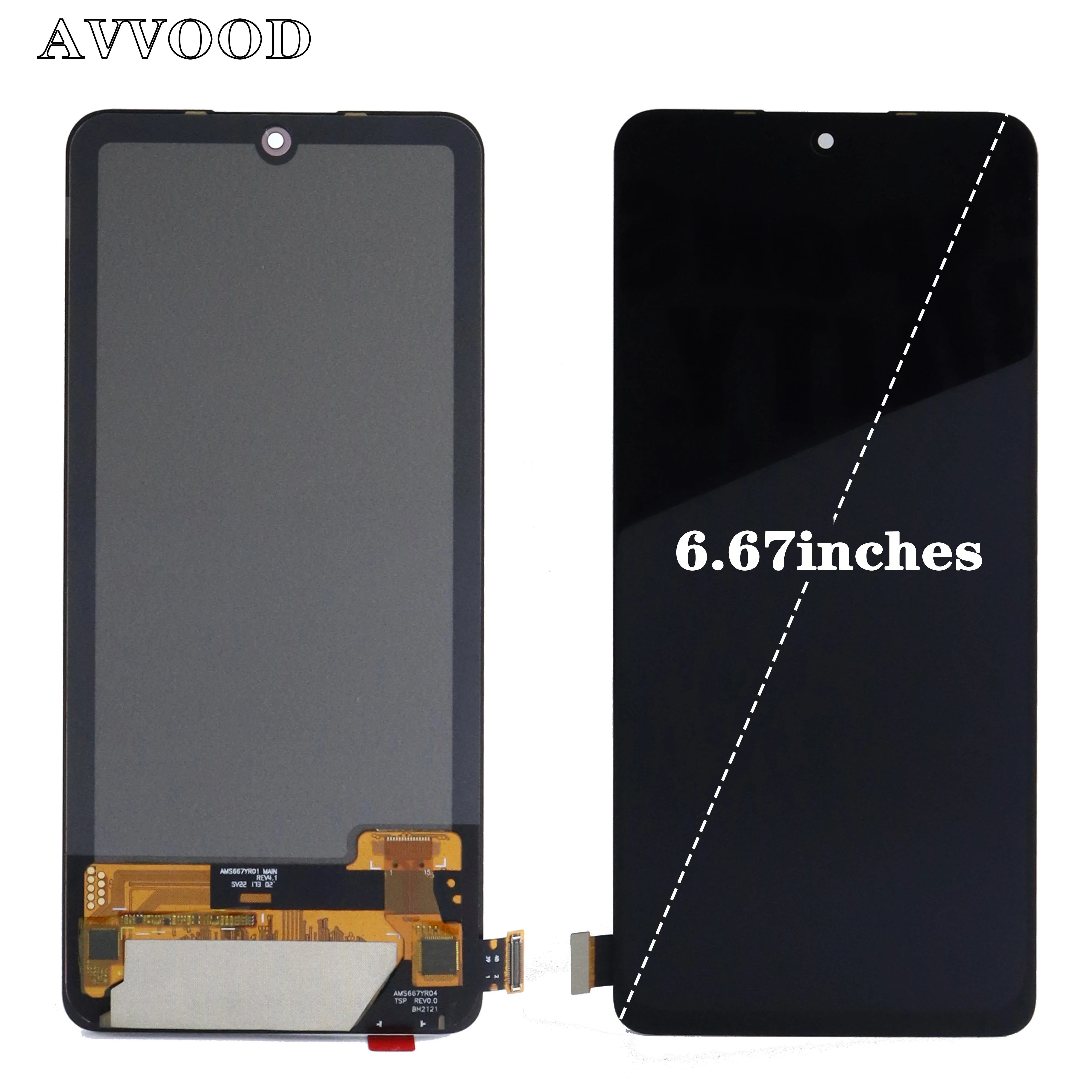 Imagem -02 - Montagem de Digitalizador de Tela Sensível ao Toque 6.67 Oled para Xiaomi Redmi Note11pro Plus 4g 5g Lcd 21091116i