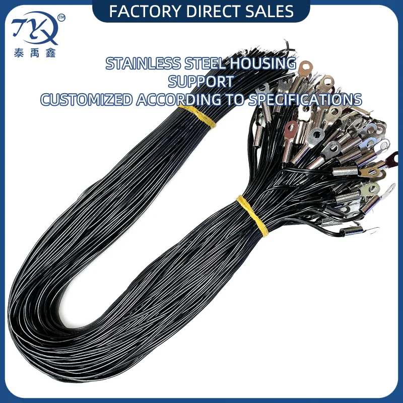 Customized 6-6 M6 4413#26 103F3435L1000XH-6P Temperature Sensor Three-wire in one High temperature resistant