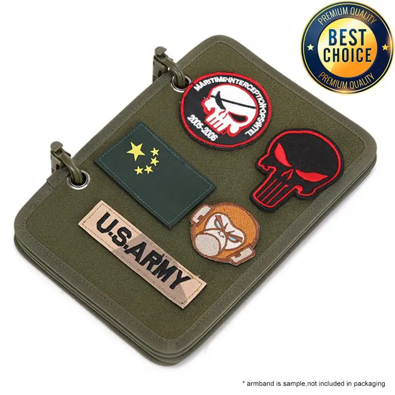 Outdoor Morale Badge Storage Board Armband Organizing Board Arm Badge Adhesive Board Adhesive Badge Display Cloth.4 Pcs/lot