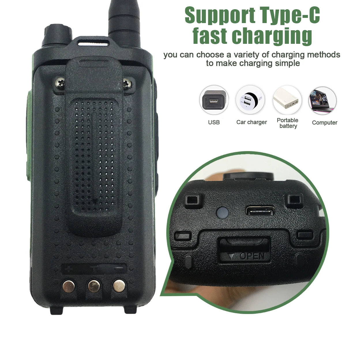 Baofeng-walkie-talkie UV-13 PRO, radio fm portátil de largo alcance, 2 piezas, incluye radio bidireccional potente