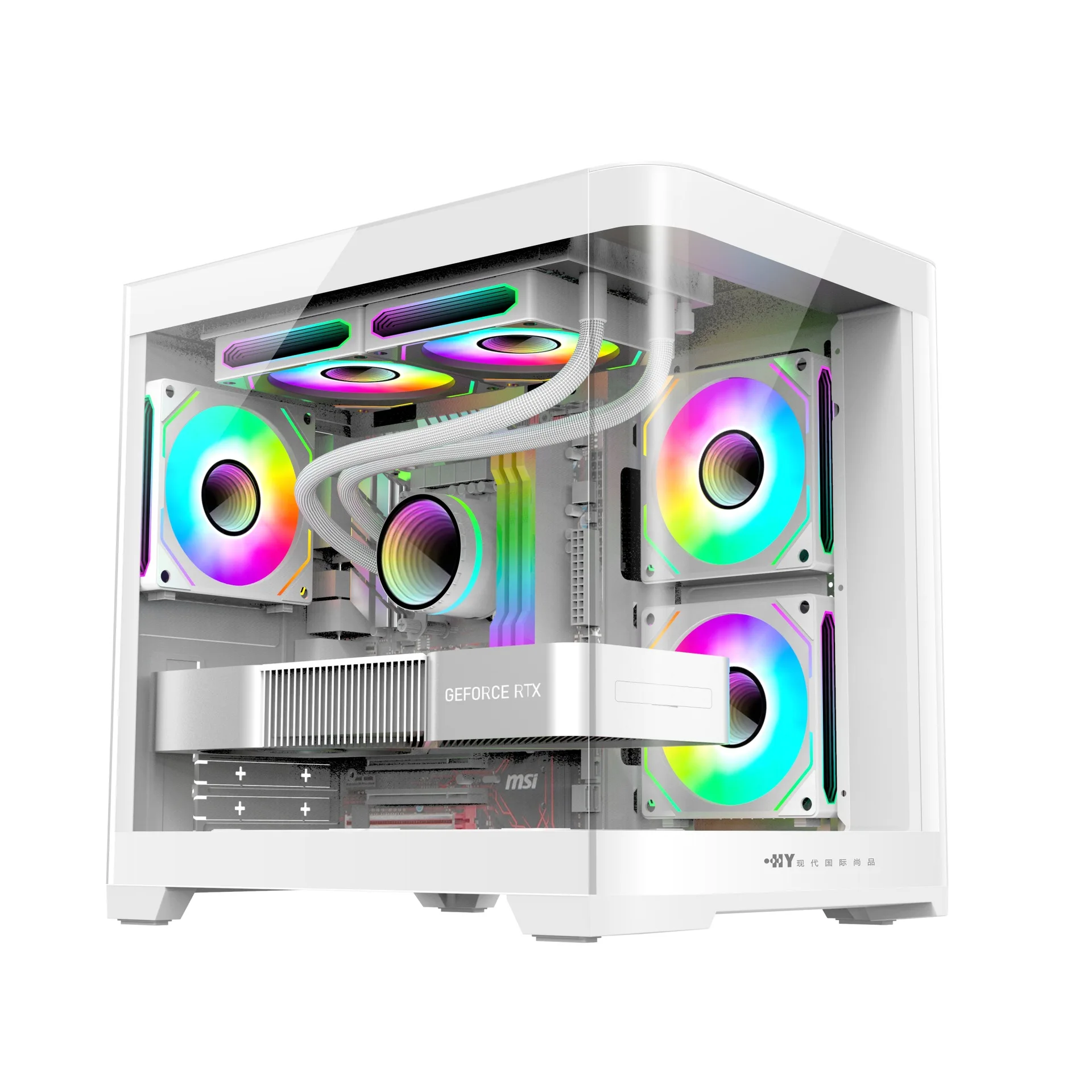 

Sea view room chassis fully transparent itx chassis mini matx computer host case side transparent panoramic desktop chassis