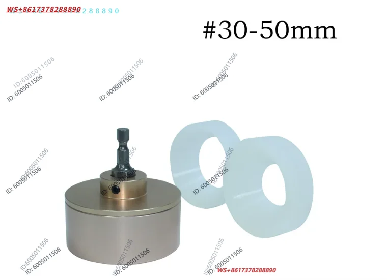Anti-fall-off cap head, hand-held cap screwing machine accessories, silicone inner pad, no-damage cap twisting device
