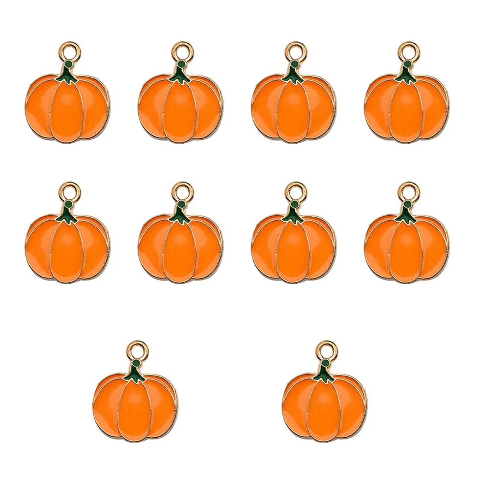 10Pcs Autumn Maple Leaf Charms for DIY Jewellery Making