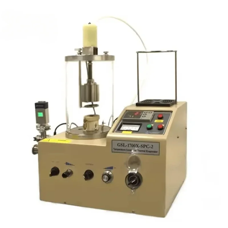 Máquina de recubrimiento por evaporación térmica al vacío de laboratorio, recubridor de pulverización de magnetrón con control de temperatura