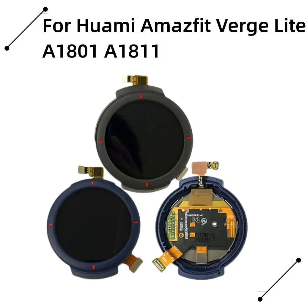 For Huami Amazfit Verge Lite A1801 A1811 Smart Watch LCD Display + Touch