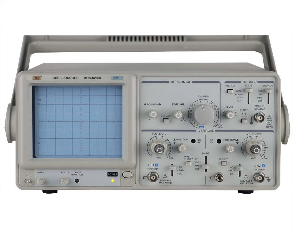 MOS-620CH 20MHz 1mA/div Oscilloscop Multimetter Dual Trace Digital Oscilloscope Analog Oscilloscope