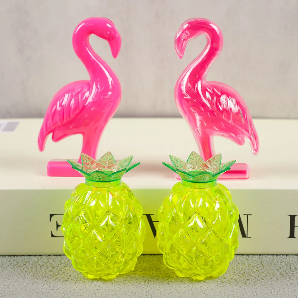 5Pcs Tropical Hawaii Theme Candy Box Aloha Luau Pineapple Flamingo Gift Boxes for Summer Beach Wedding Birthday Party Decoration