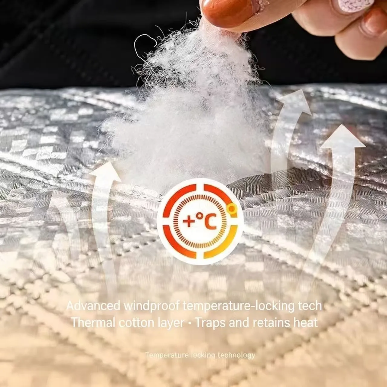 Winter Windproof and Shading Cotton, Thermal Insulation, Windproof and Thickened Cold Proof Window Cotton, No Punching Required