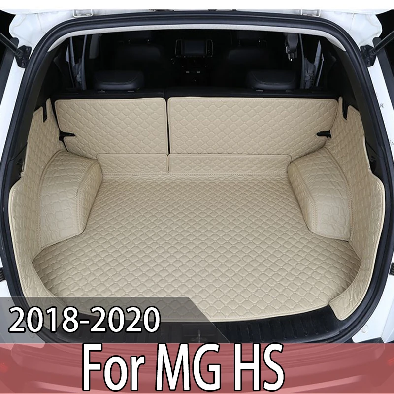 High quality Custom wear-resistant Leather Car Trunk Mat For MG HS 2018-2020 Cargo Liner Accessories Interior Boot