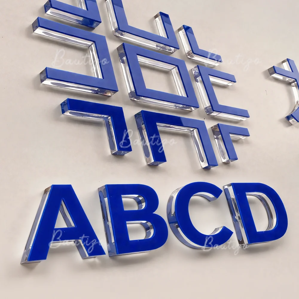 

Custom Acrylic Letters Sign 3D Neon Signage No LED Lights Advertising Luminous Signboard Company Business Logo Wall Decoration