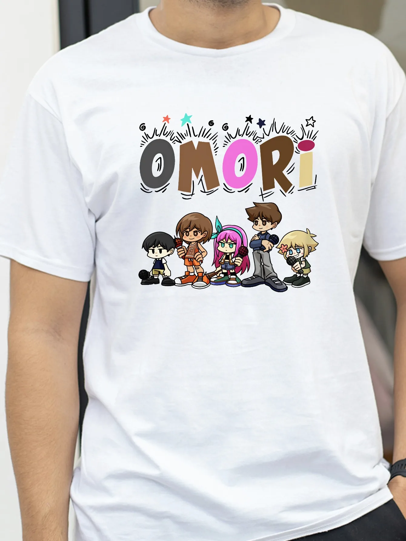 

Omori Anime Graphic T-shirt fashion Harajuku Women Crew Tee Aesthetic Cloth Short Sleeve Female Summer Casual Top tshirt