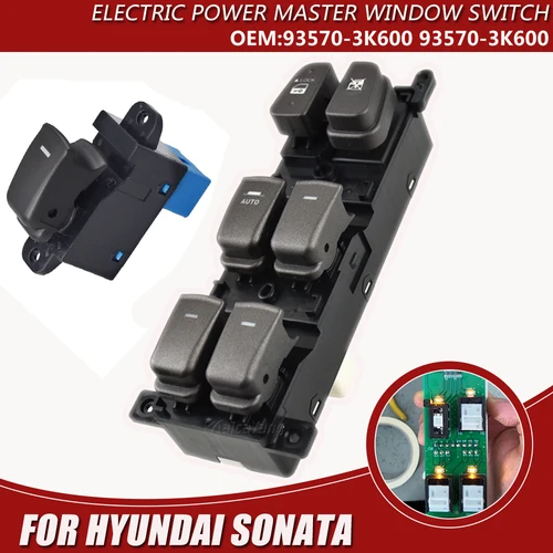 Botón elevador de vidrio del interruptor principal de la ventana para Hyundai NF Sonata 2008 2009 2010 93580-3K500 93580-3S000