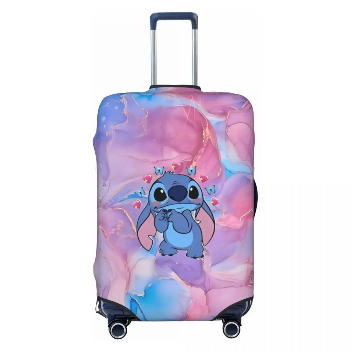 

Stitch Naughty Lovely Suitcase Cover Cruise Trip Protector Flight Strectch Luggage Supplies