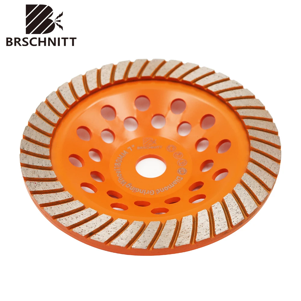 BRSCHNITT 1pc Dia180mm Diamond Grinding Wheel for Polishing Cutter Grinding Disc Marble Concrete Masonry Stone Diamond Cup