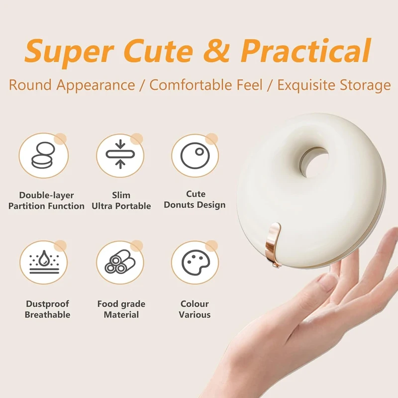 

1PC Slim ABS Orthodontic Retainer Case - Waterproof Travel Box for Invisalign/Night Guards/Metal Retainers, Durable & Portable