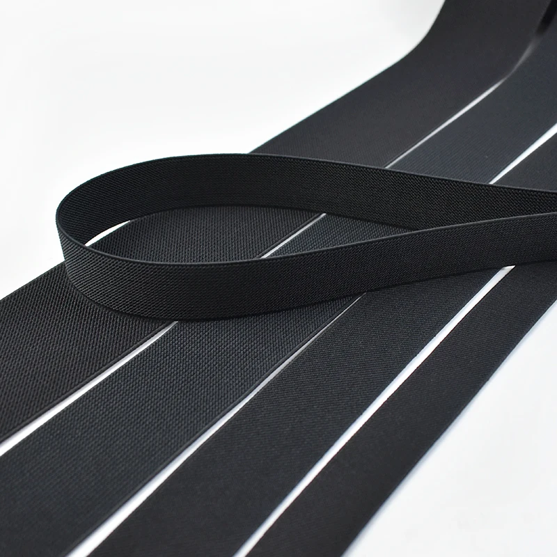 

10/20M Meetee 10-80mm Thick Elastic Webbing Tape Sewing Elasticity Band Pants Waistband Stretch Strap DIY Garment Accessories