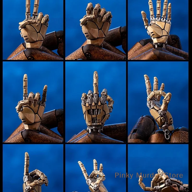 

Fashion Mechanical Bionic Hand Pendant With Chain For Men Women Creative Movable Finger Joints Robot Hand Necklace Jewelry