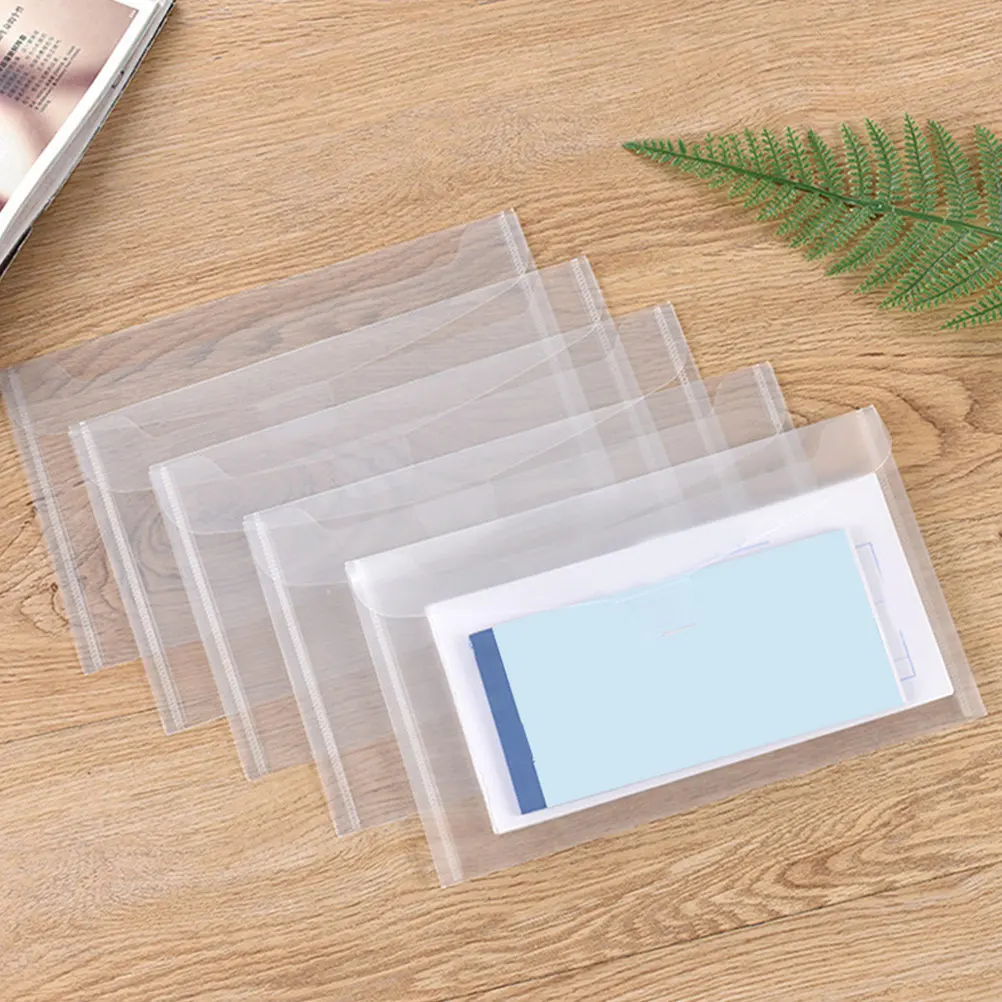 35Pcs Clear Invoice Storage Bags Premium Transparent Document Organizer Reusable Multi Purpose File Holder Receipt Ticket