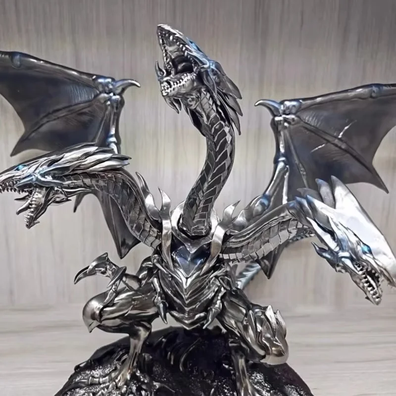 25cm Figure Yu-Gi-Oh Blue-Eyes White Dragon Figures With Light Pvc Statue Model High Quality Collections Desk Decora Toys Gifts