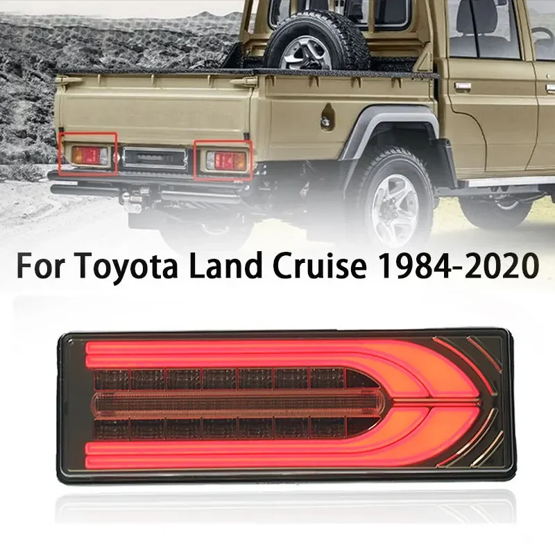 

Car Styling Tail Lamp For Toyota Land Cruiser 2Door Pickup LC7 LC70LC Tail Light DRL Rear Lamp Dynamic LED Configure Accessories