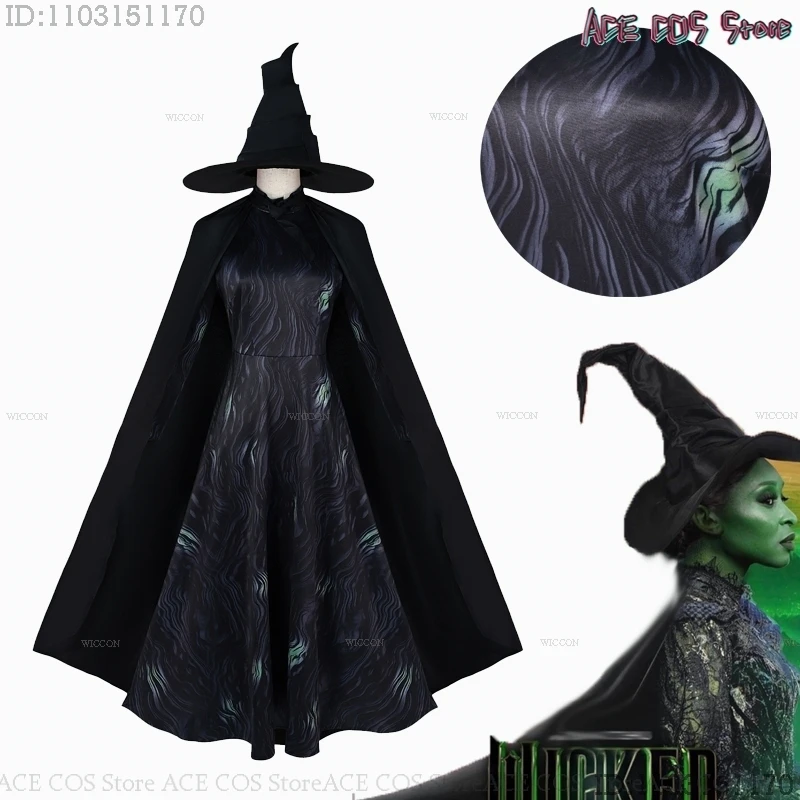 

Фильм Косплей Wicked Elphaba Glinda Косплей Розовое Платье Костюмы Ведьмов Бальное Платье Одежда Вечеринка Фильм Ролевая Игра Черная Накидка Халат