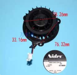 

Для G80E12NS1ZAN-56 высокоскоростной центробежный вентилятор DC12V 0,84A 3-контактный круглый охлаждающий вентилятор с двойным шарикоподшипником для холодильников