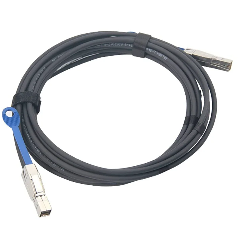 Mini SAS HD SFF-8644 to SFF-8644 Cable for NVMe Enclosure/Storage Array, SAN & JBOD Compatibility, 100-Ohm, 0.5m-3m