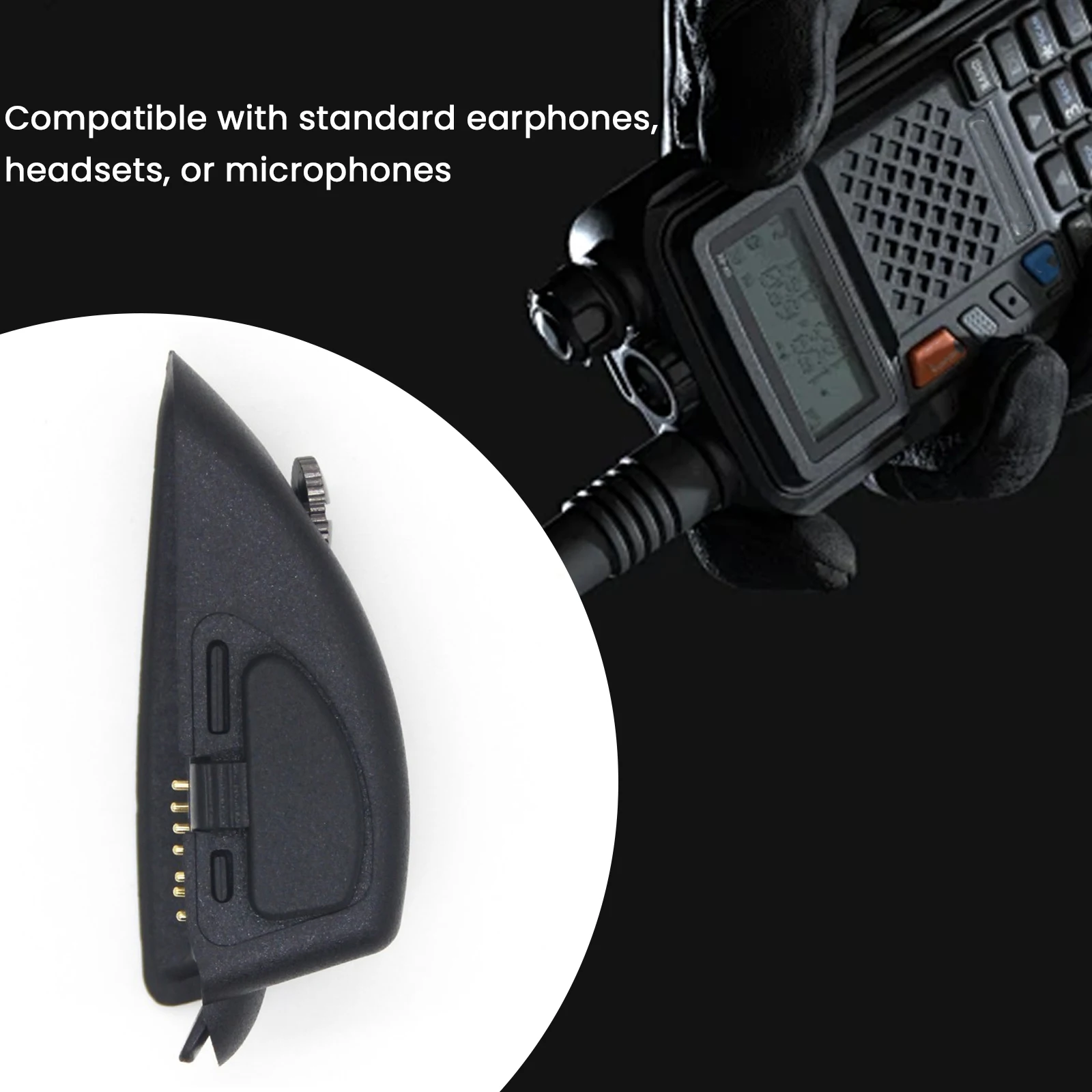 2핀 잭 라디오 어댑터 워키토키 어댑터 워키토키 이어피스 어댑터 모토로라 GP328/338 GP340 380용