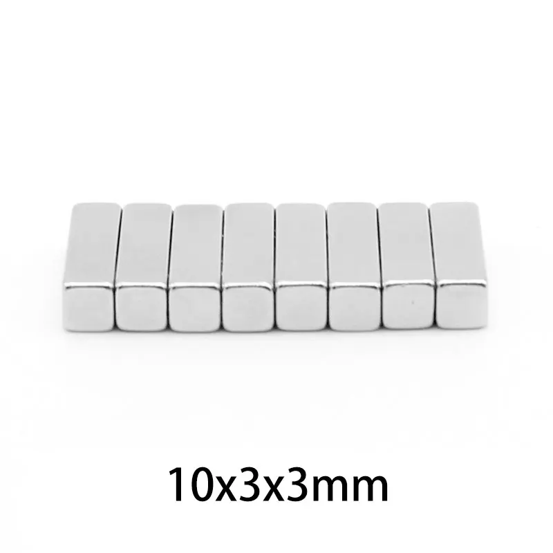 20/50/100/200/300/500PCS 10x3x3 Block Strong Neodymium Magnets N35 Permanent Magnet 10x3x3mm Rare Earth Magnet Sheet 10*3*3 mm