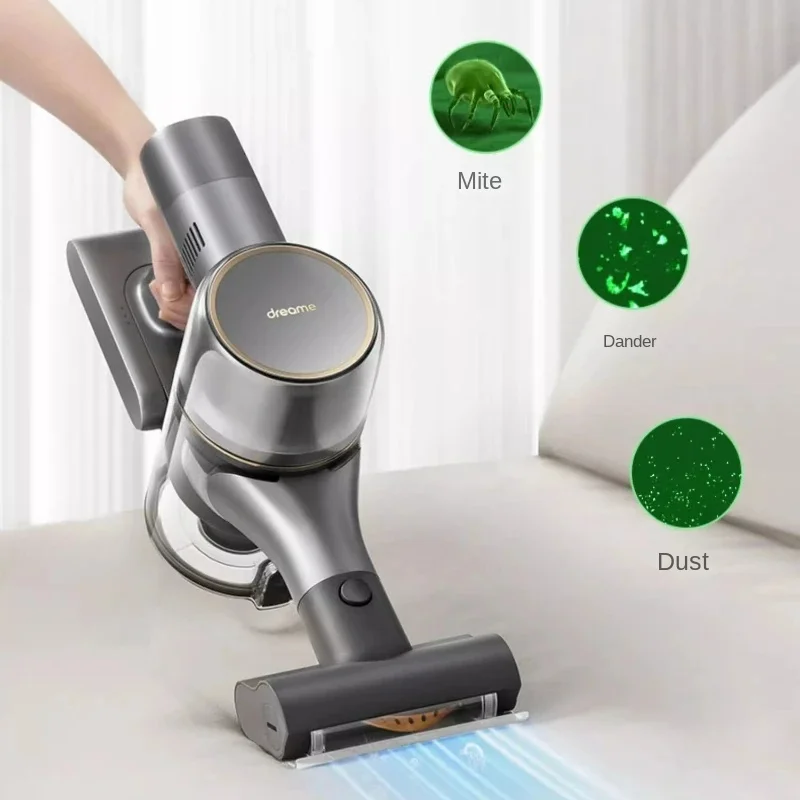 Dreame V12S Wireless Vacuum Cleaner with Integrated Suction and Mop for Household Use, Powerful Handheld, Silent Mite Removal