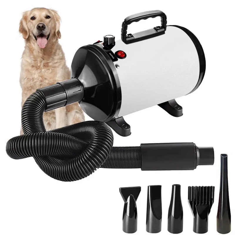 Pet Hair Dryer High Power Variable Speed Temperature Control Professional Pet Blow Dryer Pet Grooming Dryer For Dogs And Cats