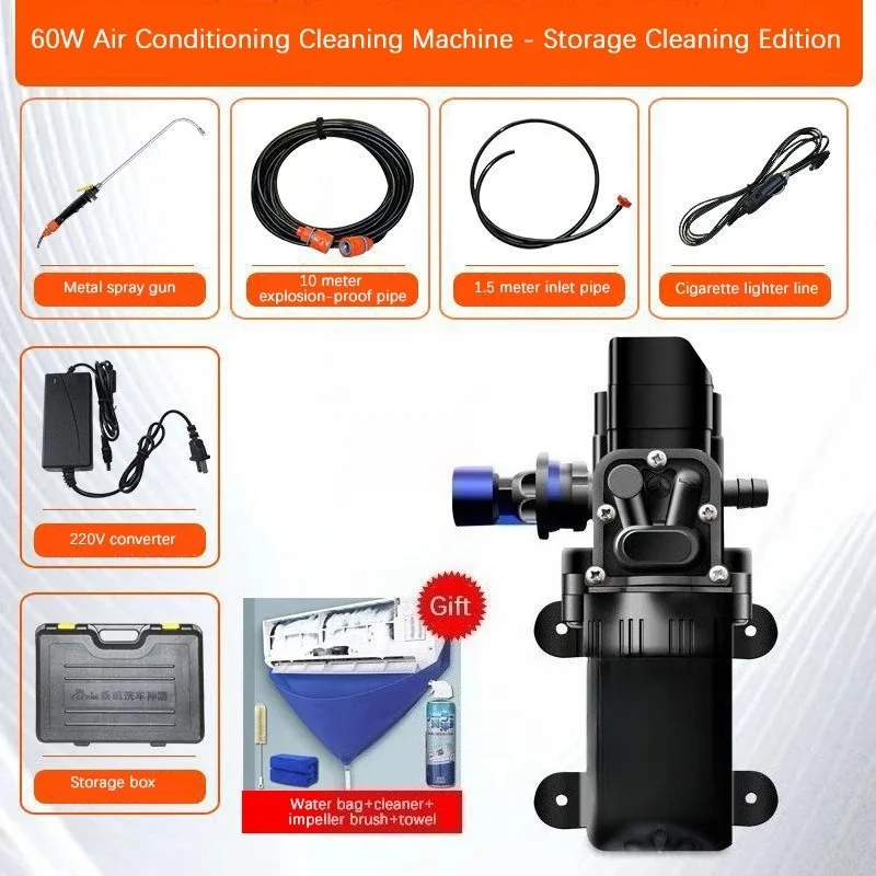Dual Pump Air Conditioner Dust Removal Washer For Split AC Internal External Coil Cleaning