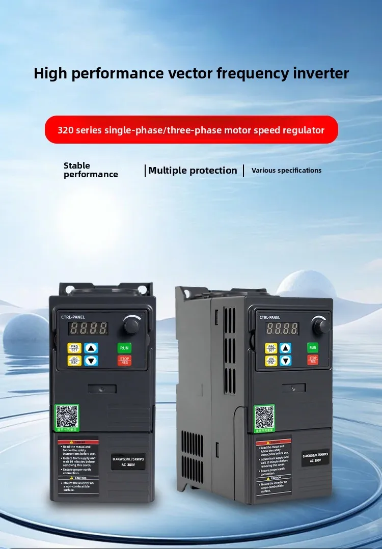 5.5/7.5KW 11KW 15KW 18.5KW 22KW Variable Frequency Motor Speed Control 380V Suitable for Fan and Water Pump