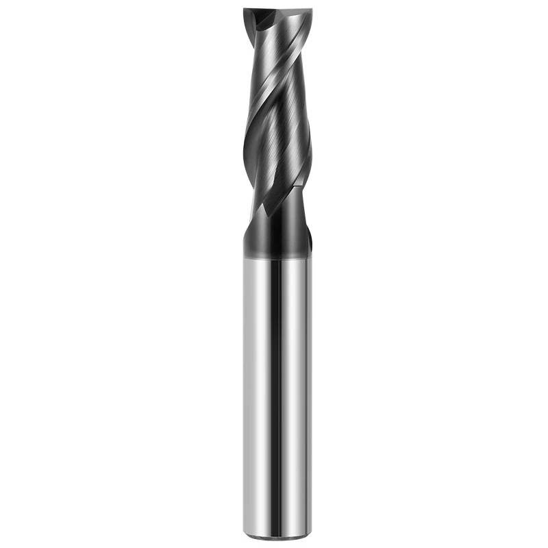 XMSJ Tungstênio Aço Carbide Flat End Mills, CNC Usinagem Centro Fresagem Ferramentas Cortador, 2-Flauta Nano Revestimento, HRC66, 1-20mm