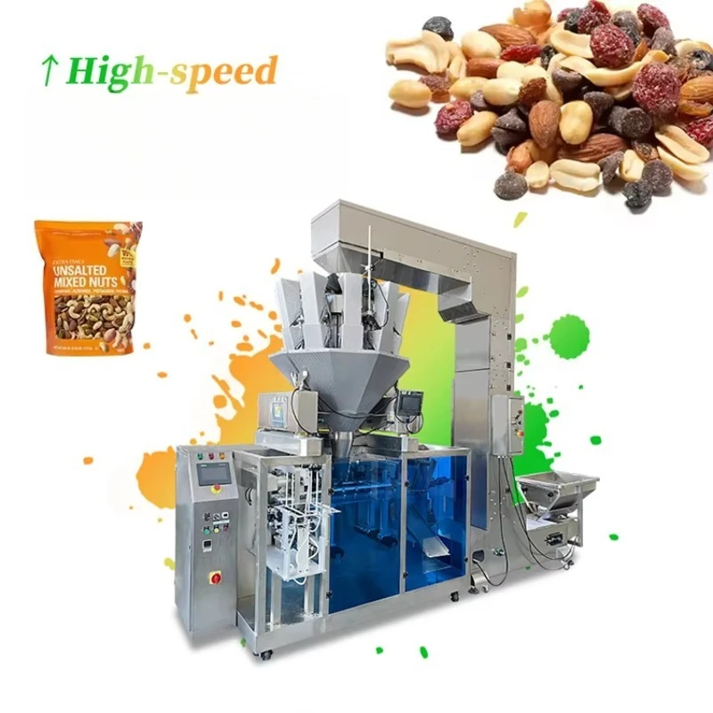 Fully Automatic Zipper Plastic Bag Packaging Machine, Multi-purpose Plastic Zipper Pouch Packing Device