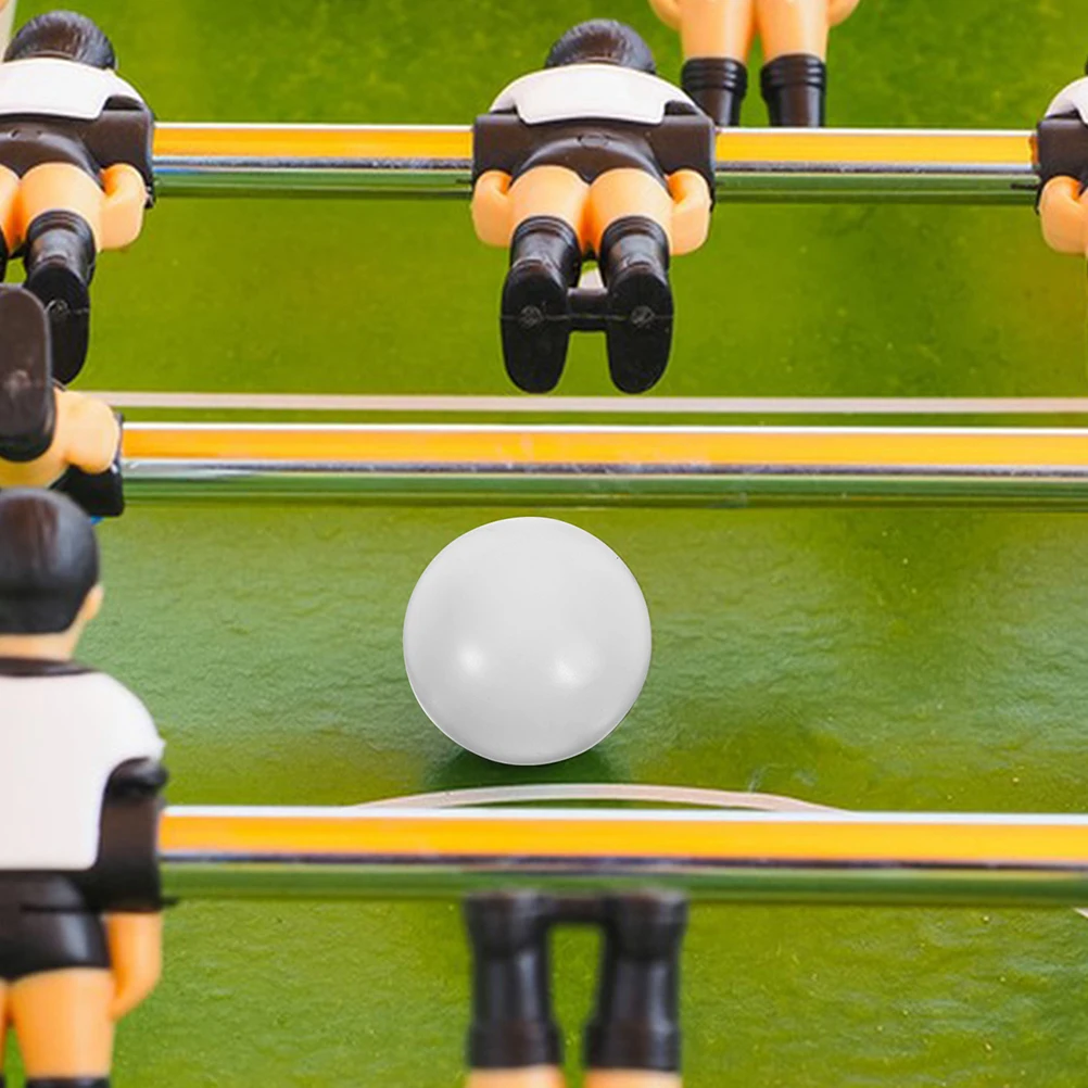 15pcs Mini Table Soccer Balls 32Mm White Glossy For Foosball Replacement Durable Tabletop Accessories Team Sports Equipment