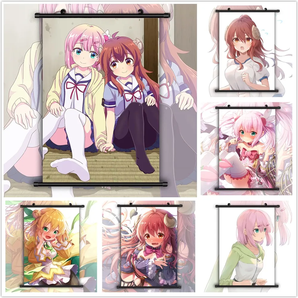 Canvas Panting Poster Character Machikado Mazoku Yoshida Yuuko Chiyoda Wall Art Poster Prints Living Room Decoration Home Decor