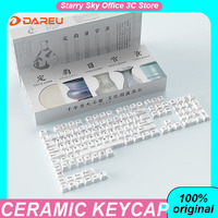Dareu A75 He Mechanical Keyboard Ceramic Keycaps Smooth Glazed Surface 123keys Durable Custom Gaming Keyboard Accessories