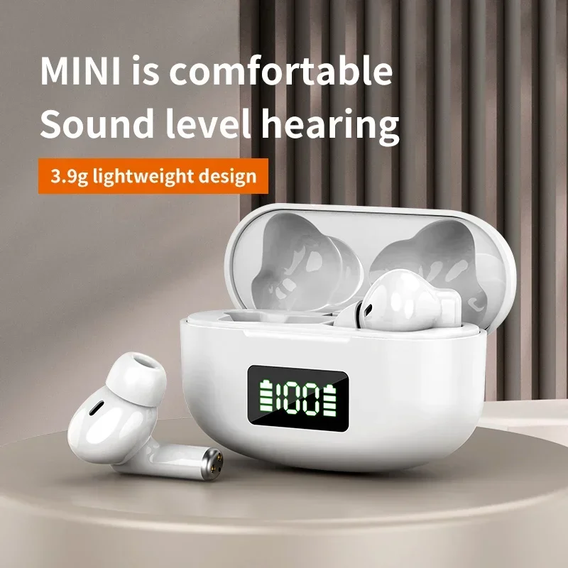 TWS Bluetooth Headphones Wireless High Sound Quality HiFi Ultra Long Battery Life Half In-ear Earbuds Mini Portable