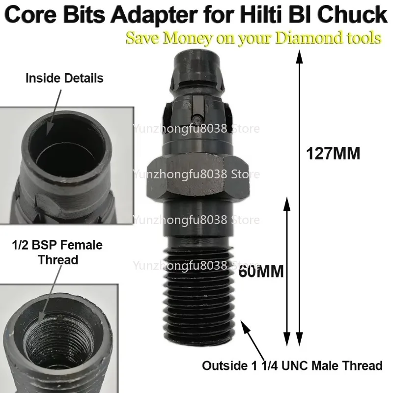 Diamond Core Bit Adapter DD-BI for HILTI BI Chuck DD100-W DD120 DD130 DD150-U