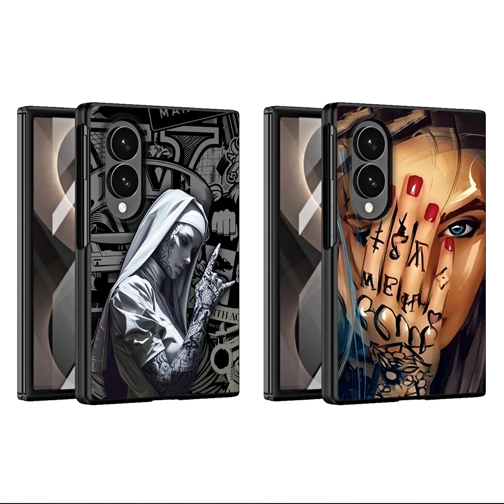 Phone Capa Case for Samsung Galaxy Z Fold 8 ZFold8 Ultra Z Fold8 Wide Hooded Alley Reaper