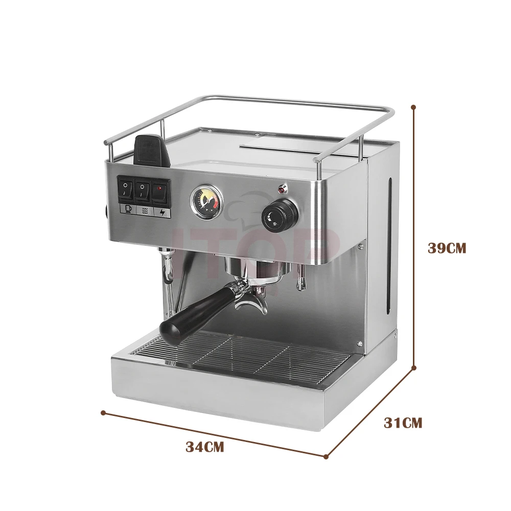 Miếng Dán Cường Lực ITOP 9Bar Bán Tự Động Cà Phê Máy Điện Cà Phê Sữa Bọt Cà Phê Chiết Xuất Full Inox 220V