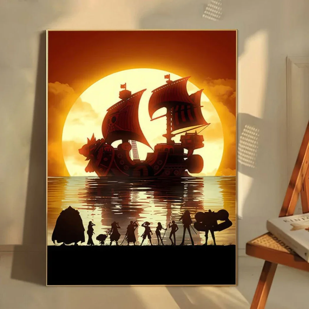 

Japanese Classic Anime O ne P iece Wall Art Posters Modern Canvas Paintings For Home Decoration Artworks Printed With Pictures