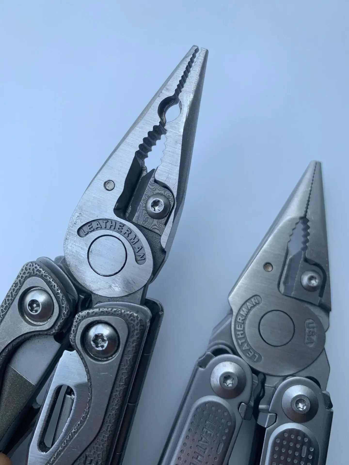 Damascus Steel Replaceable Plier Jaws for Leatherman TTI Wave Surge P4, Universal Mod Jaws (ONLY Plier Jaws Included)
