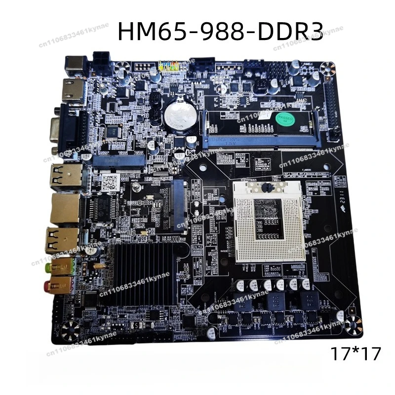 Suitable for ITX Industrial Control Main Board HM65 Single Memory Slot DDR3 Mini Board PGA988 All-in-one Main Board